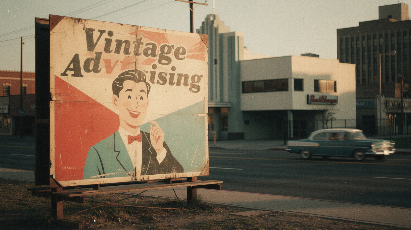 vintage advertisement poster